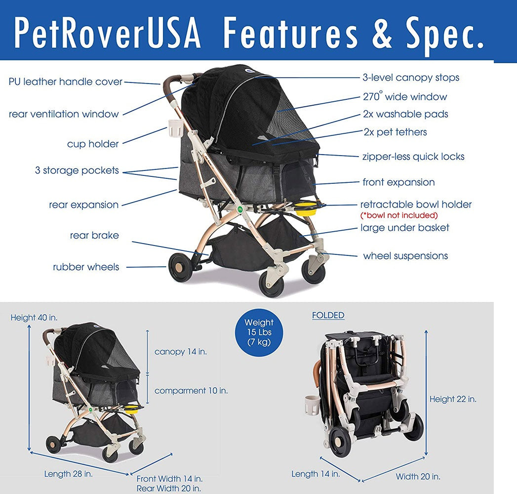 HPZ Pet Rover Lite Travel Stroller