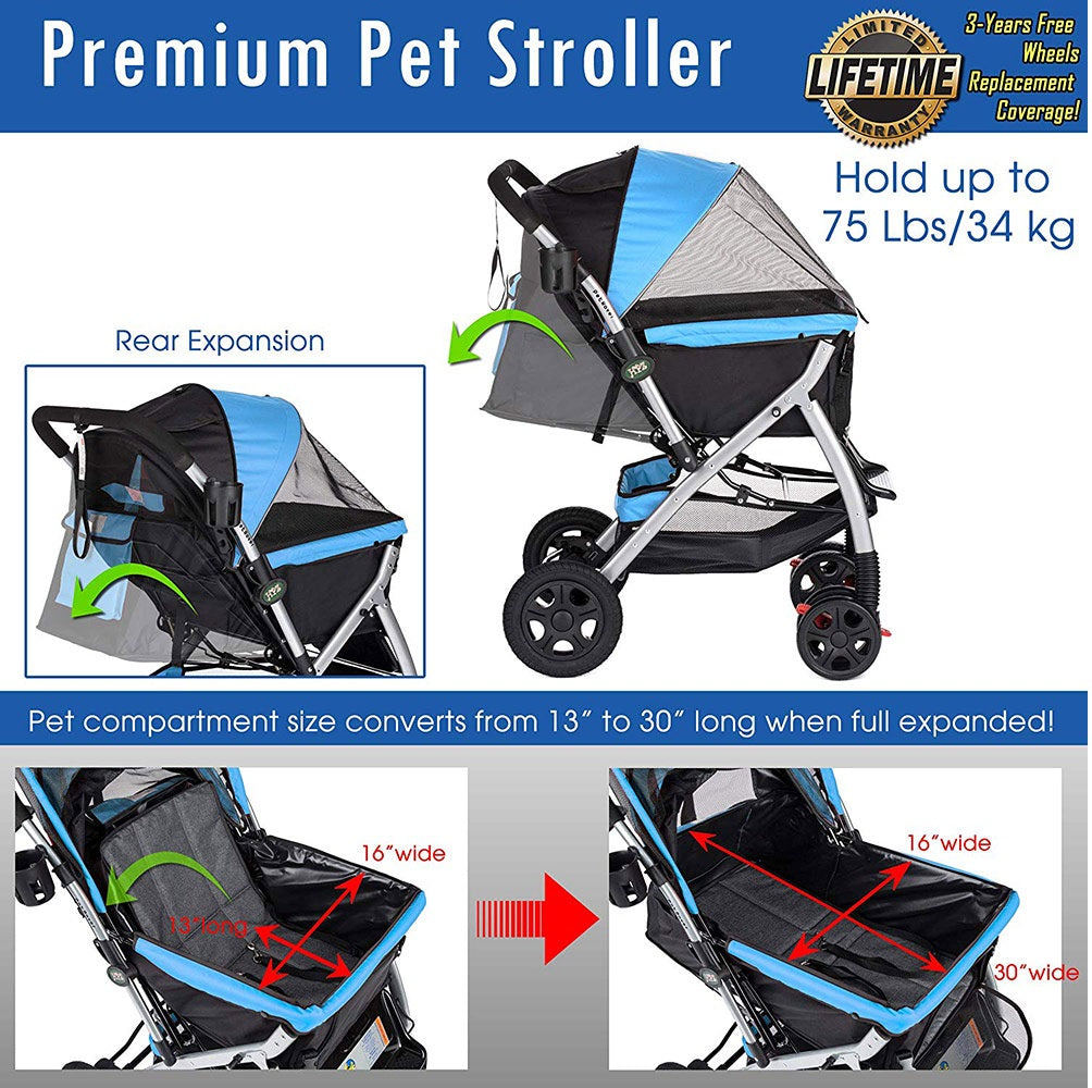 HPZ Pet Rover Premium Stroller