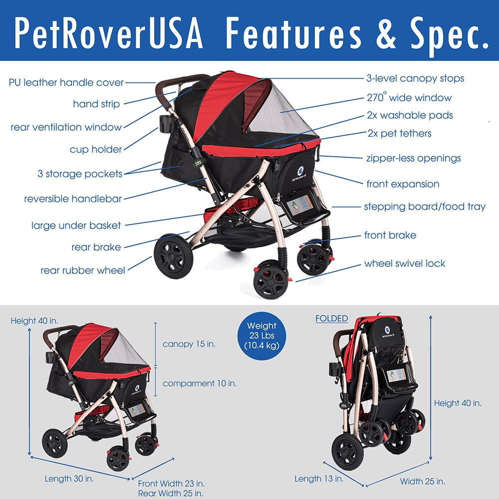 HPZ Pet Rover XL Stroller