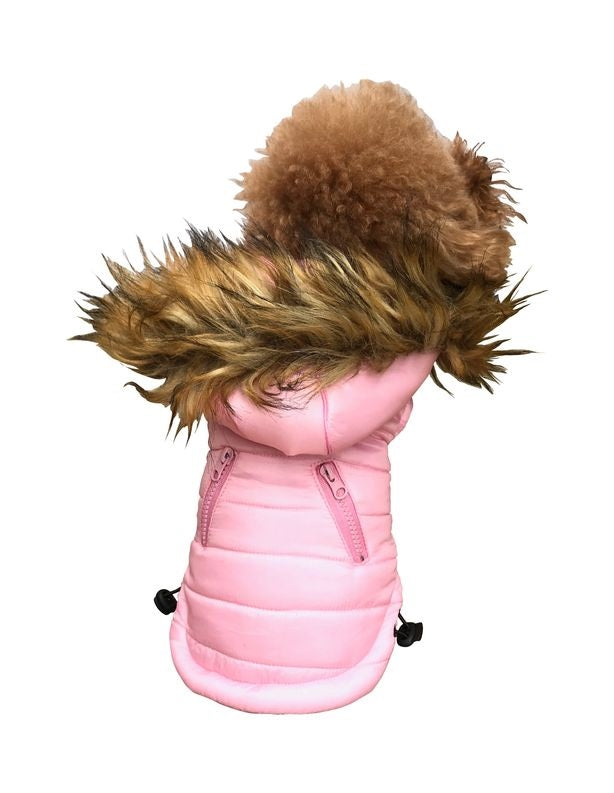 Ski Bunny Puffer Coat, Pink